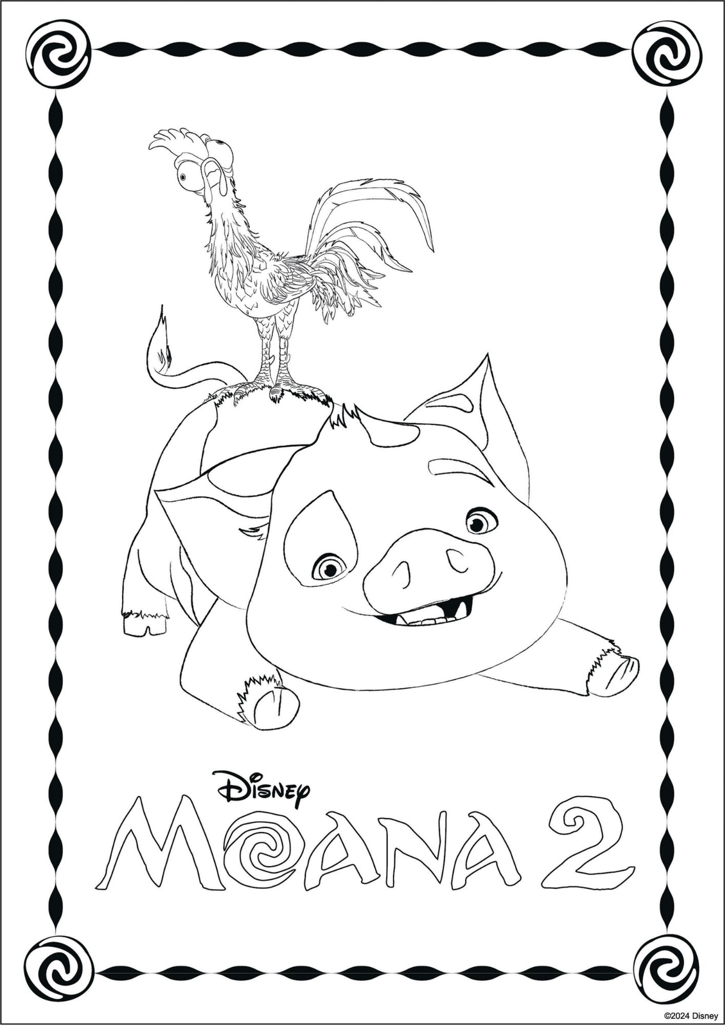 moana coloring pages printable
