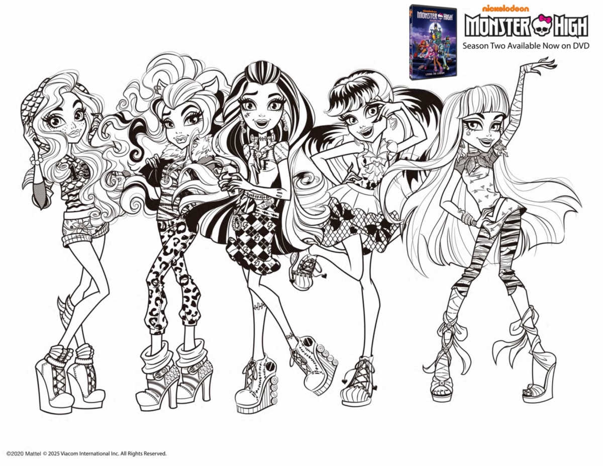 Free Printable Monster High Coloring Page Mama Likes This Free Printable Monster High Coloring Page Mama Likes This