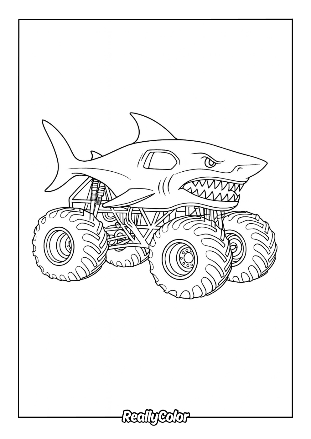 Free Printable Monster Truck Coloring Pages