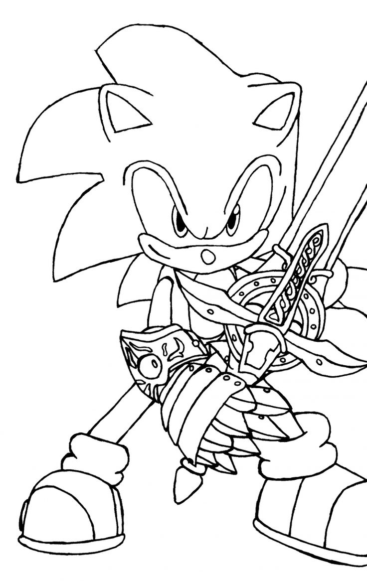 super sonic coloring pages