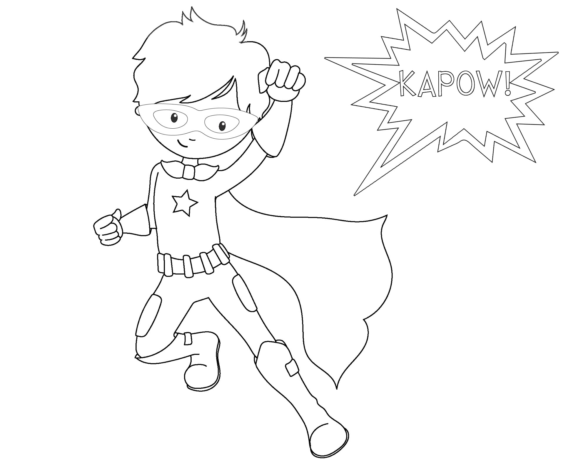 super hero coloring pages
