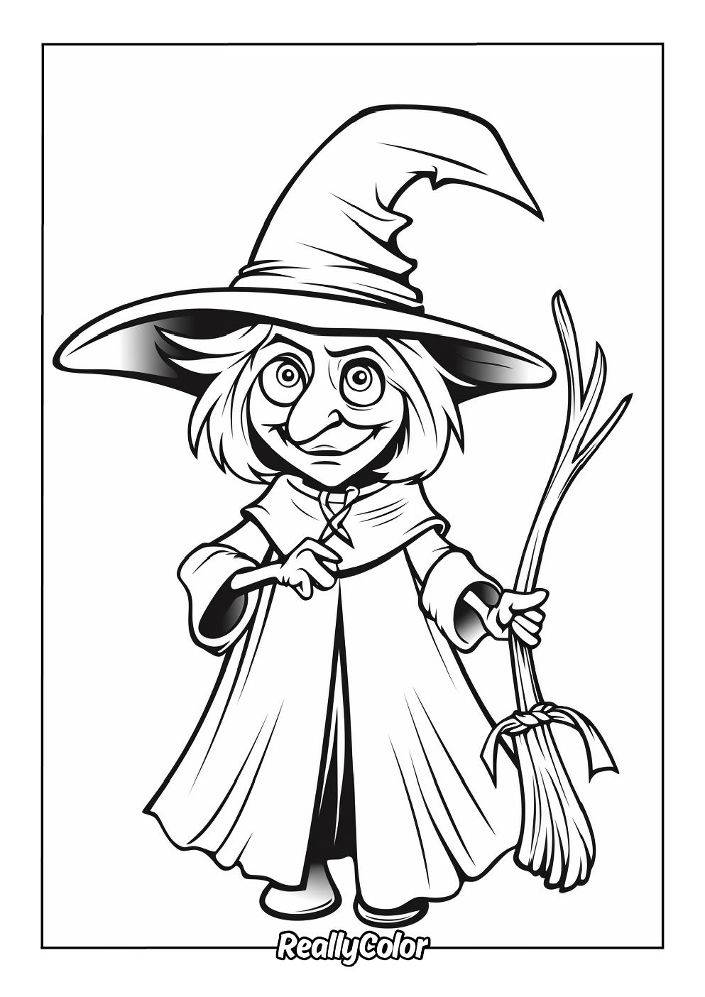 Free Printable Witch Coloring Pages