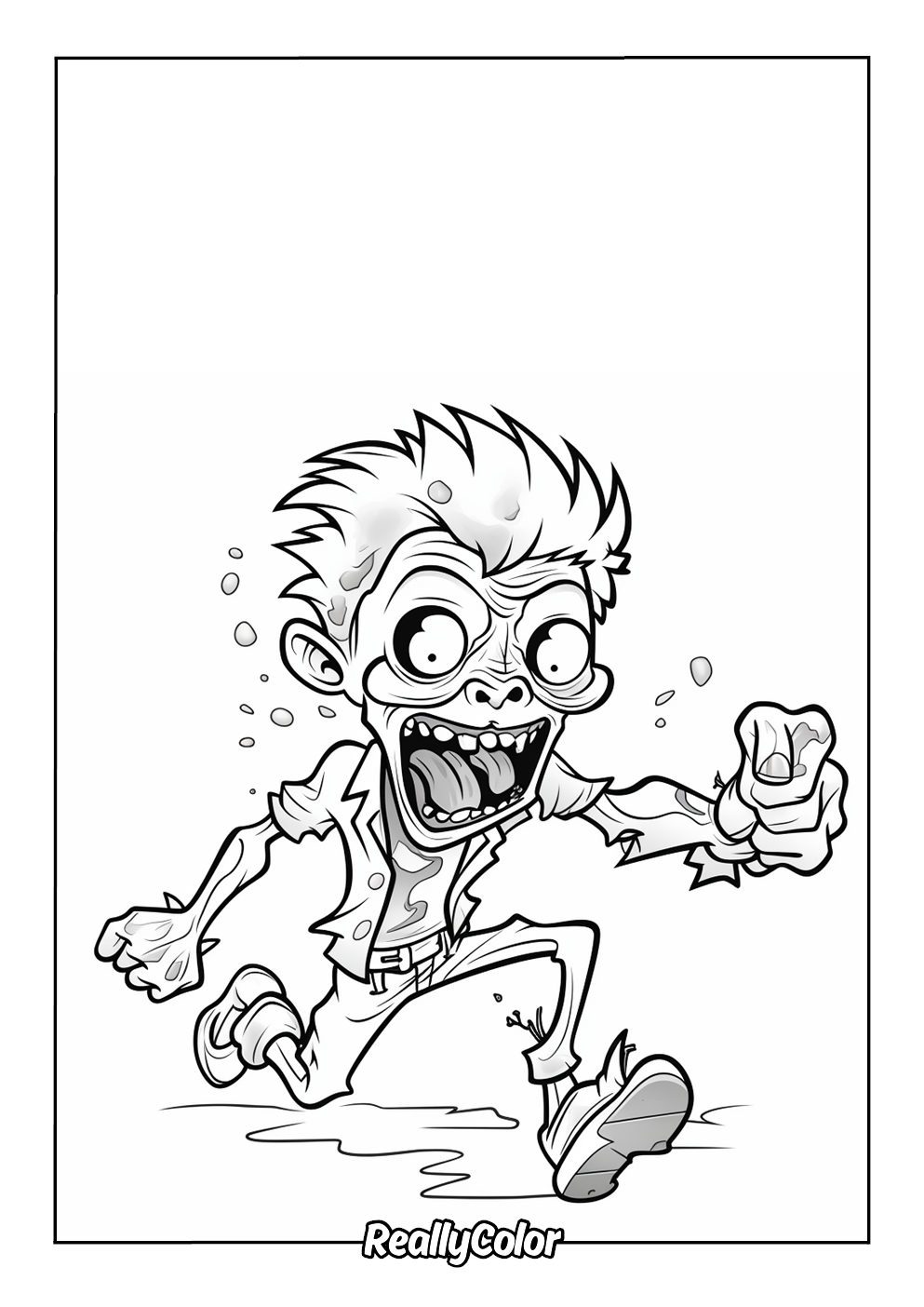 Free Printable Zombie Coloring Pages
