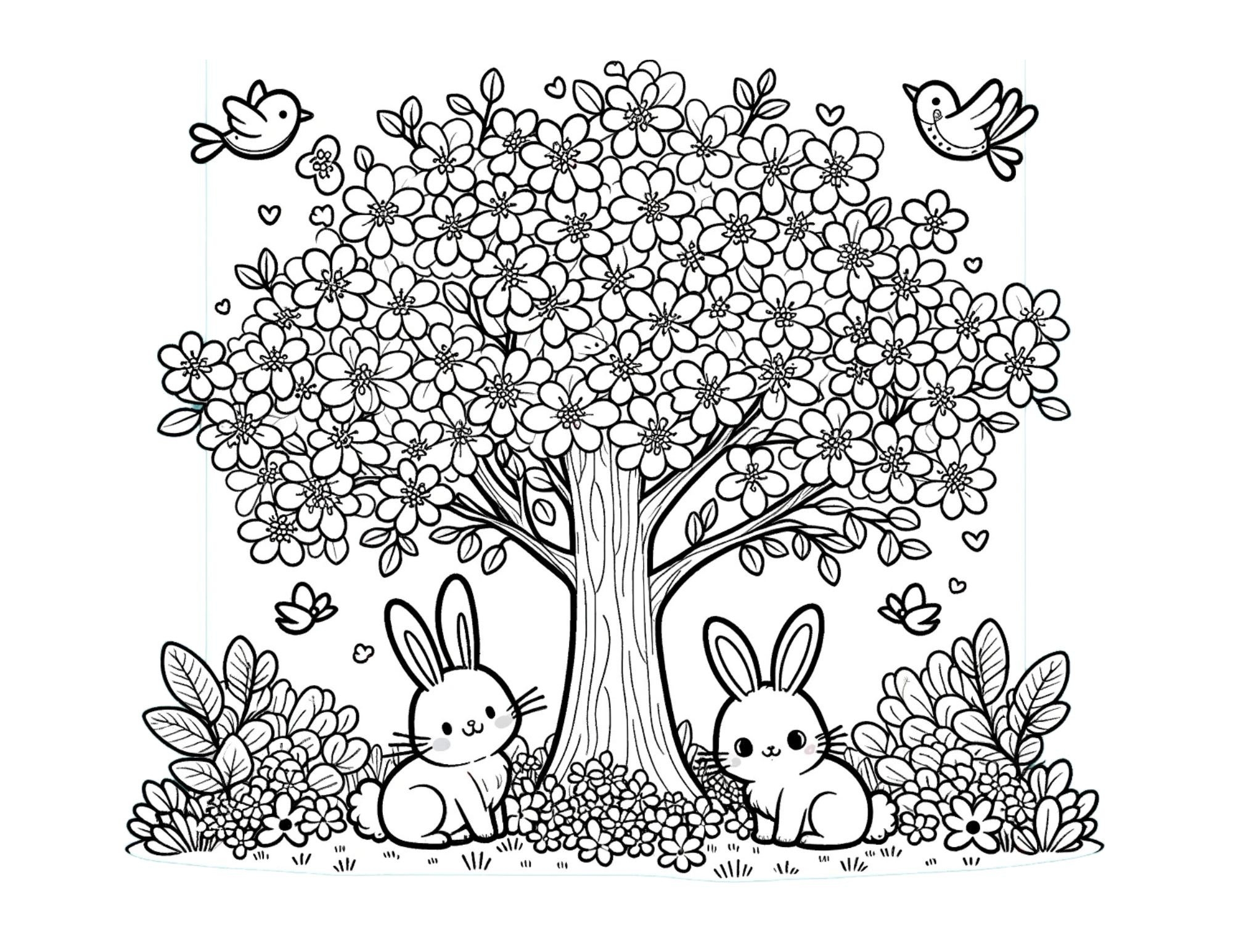Free Spring Coloring Pages For Kids