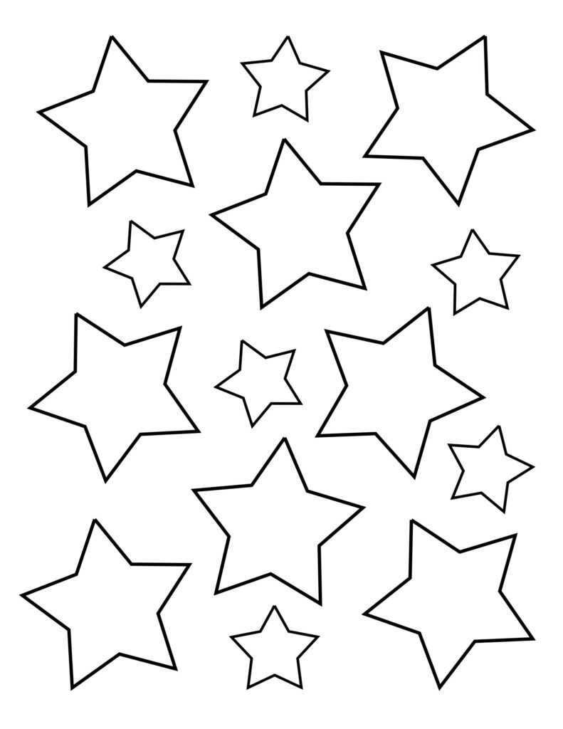Free Star Coloring Pages For Kids The Hollydog Blog