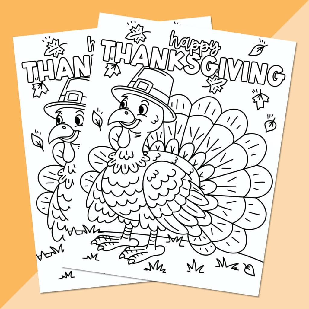 coloring pages turkey printable