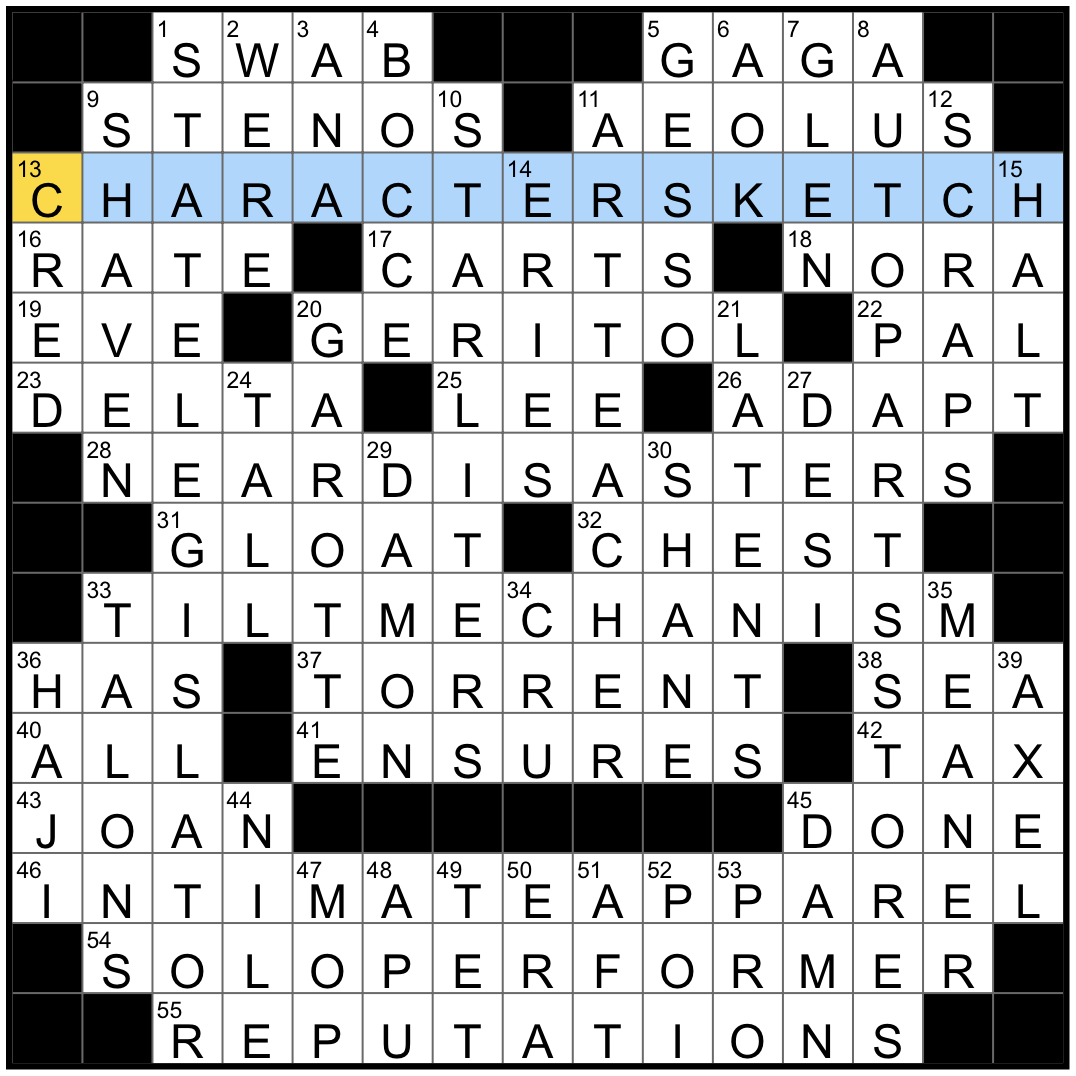 top notch crossword puzzle clue