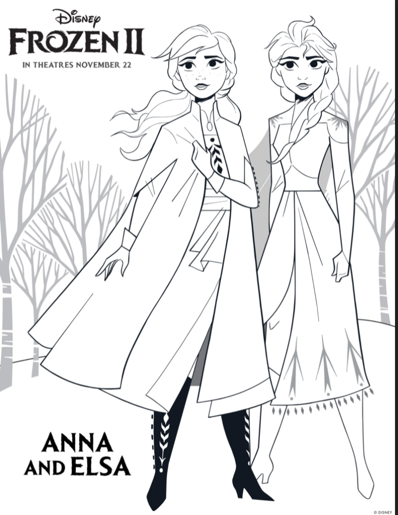 Frozen 2 Coloring Pages And Activities Desert Chica