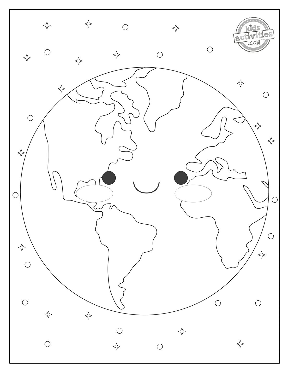 planet earth coloring page planet earth coloring page