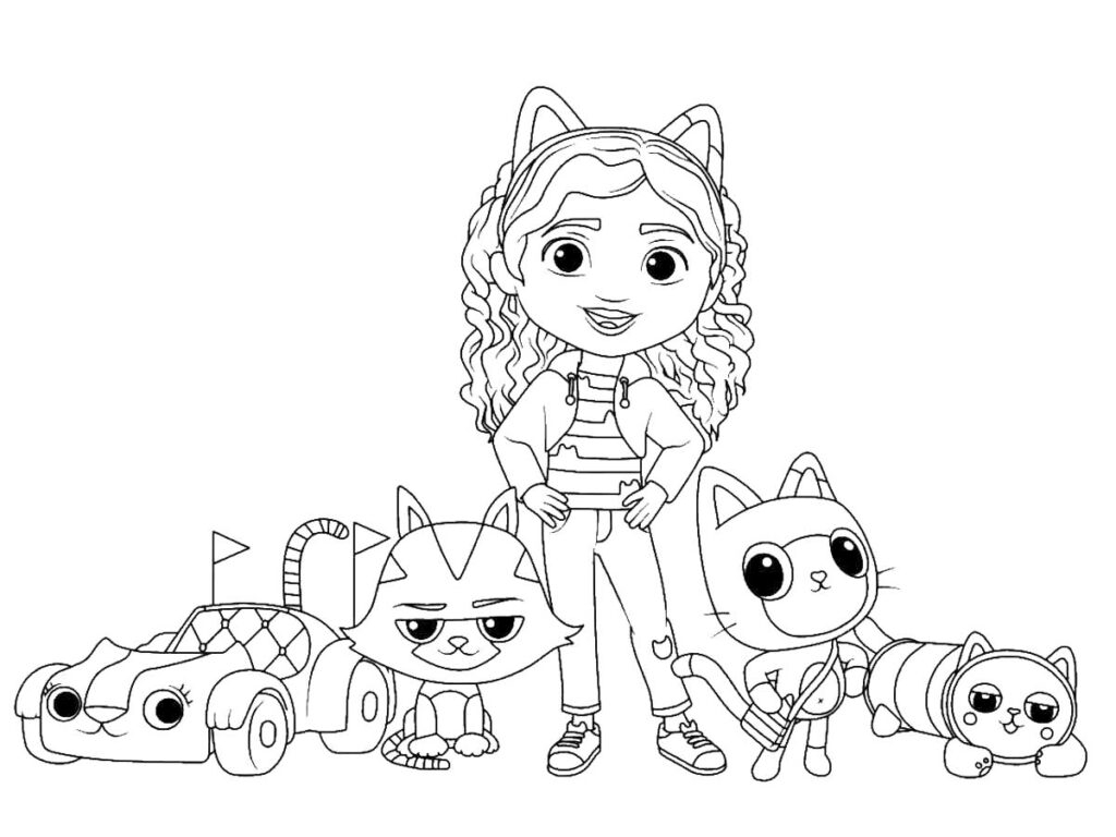 Gabbys Dollhouse Coloring Pages Best Coloring Pages For Kids