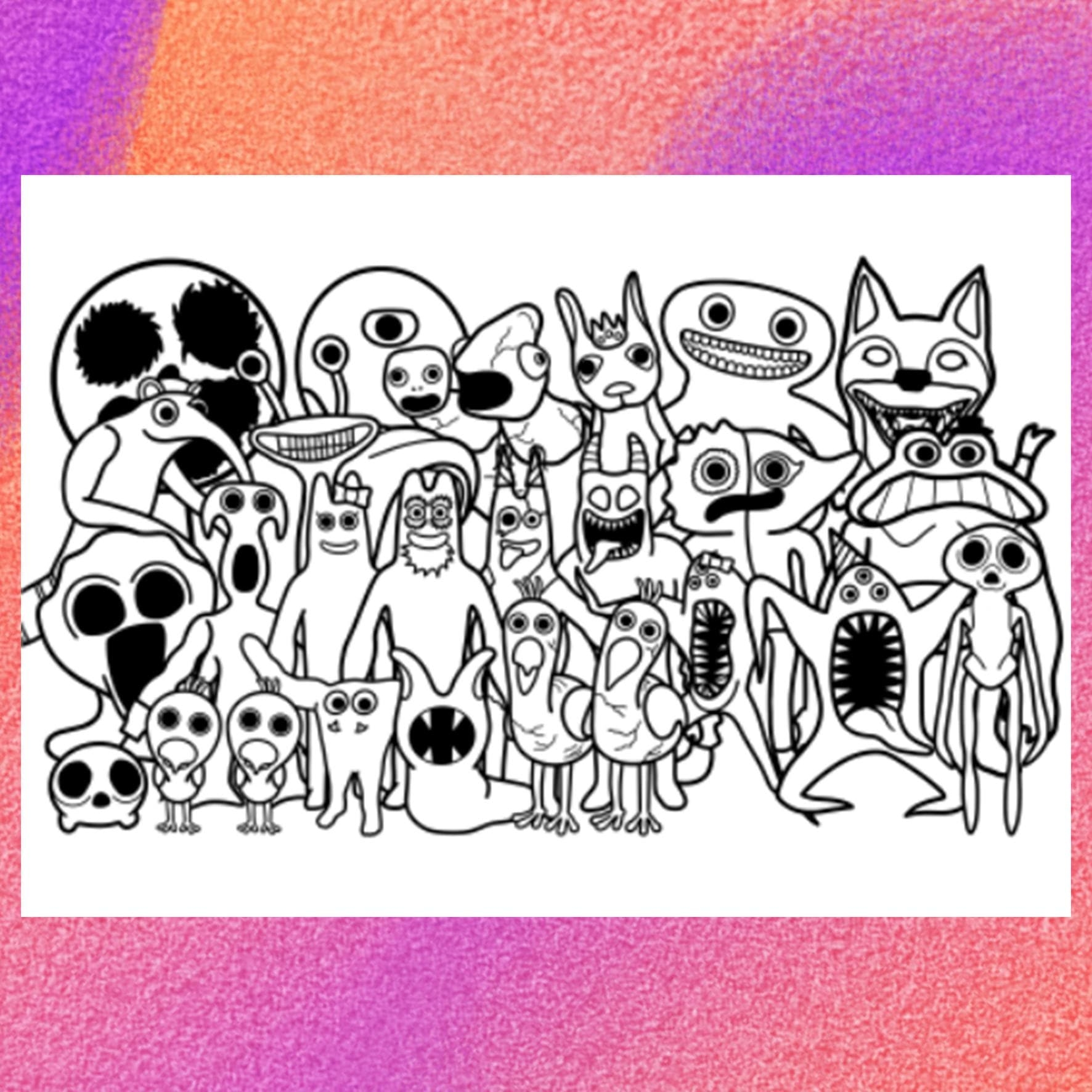 Garden Of Banban Coloring Page 1 PNG And 1 PDF A4 Size Digital Download Etsy