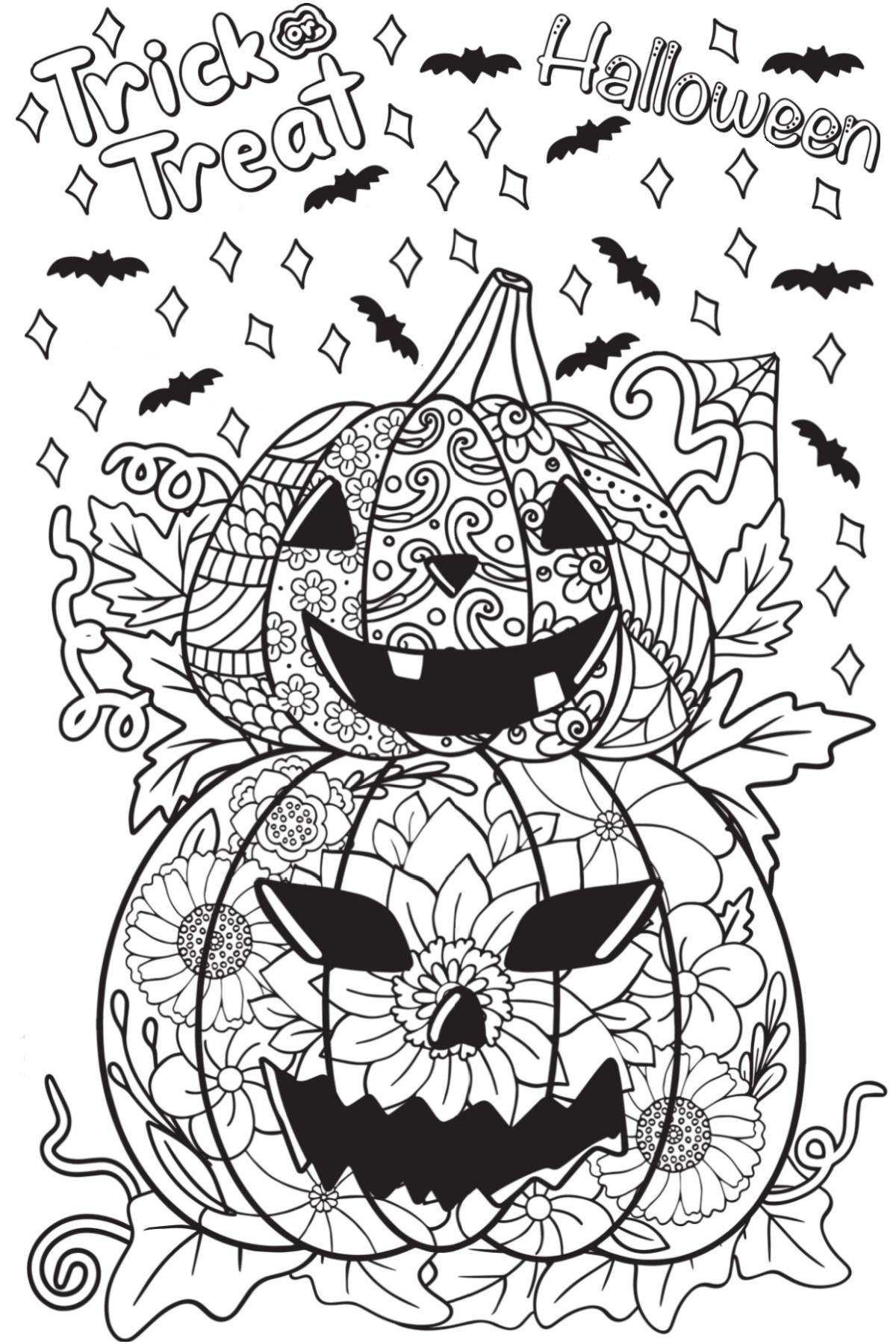 halloween free coloring pages