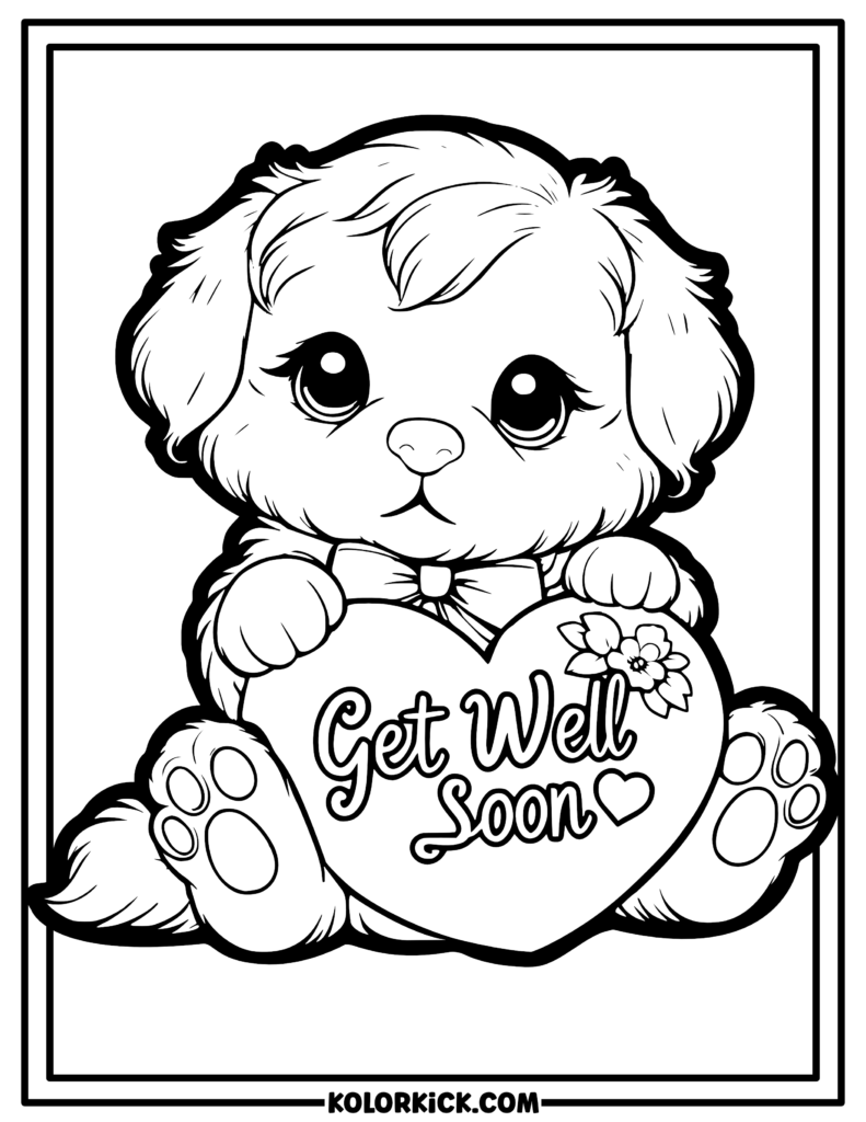 Get Well Soon Coloring Pages 100 Free Printable PDFs 