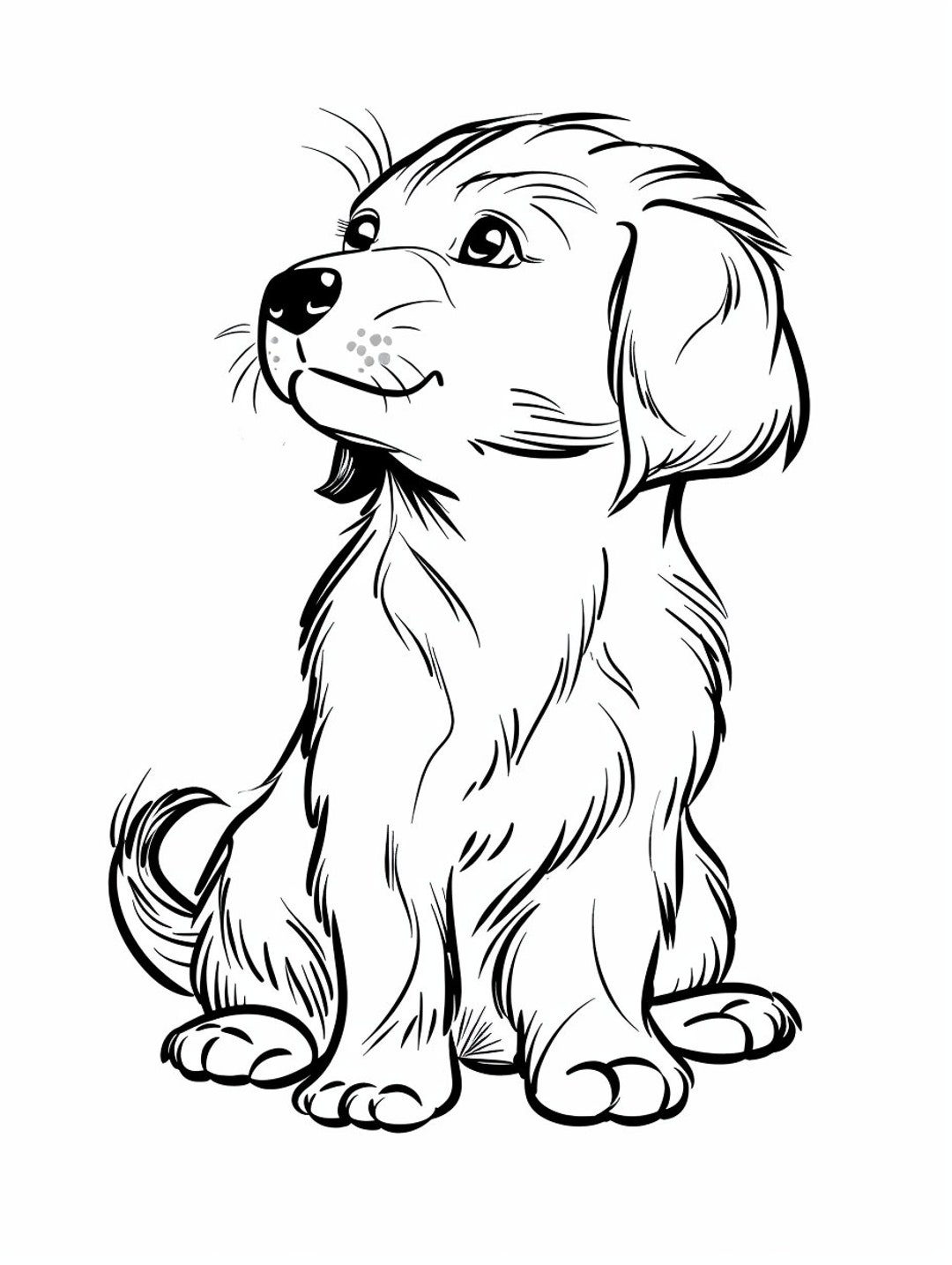 printable coloring pages puppy