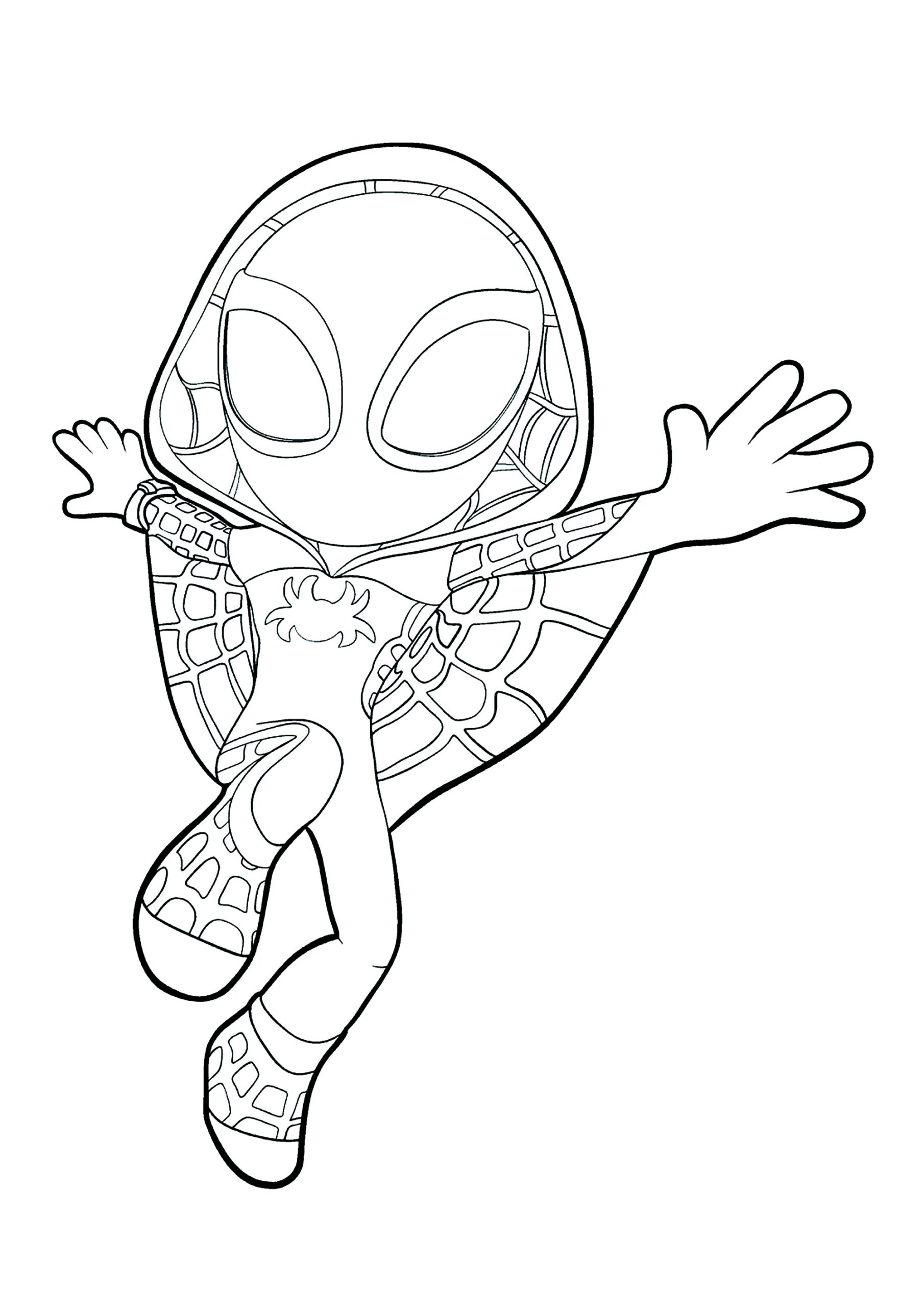 spiderman coloring page printable