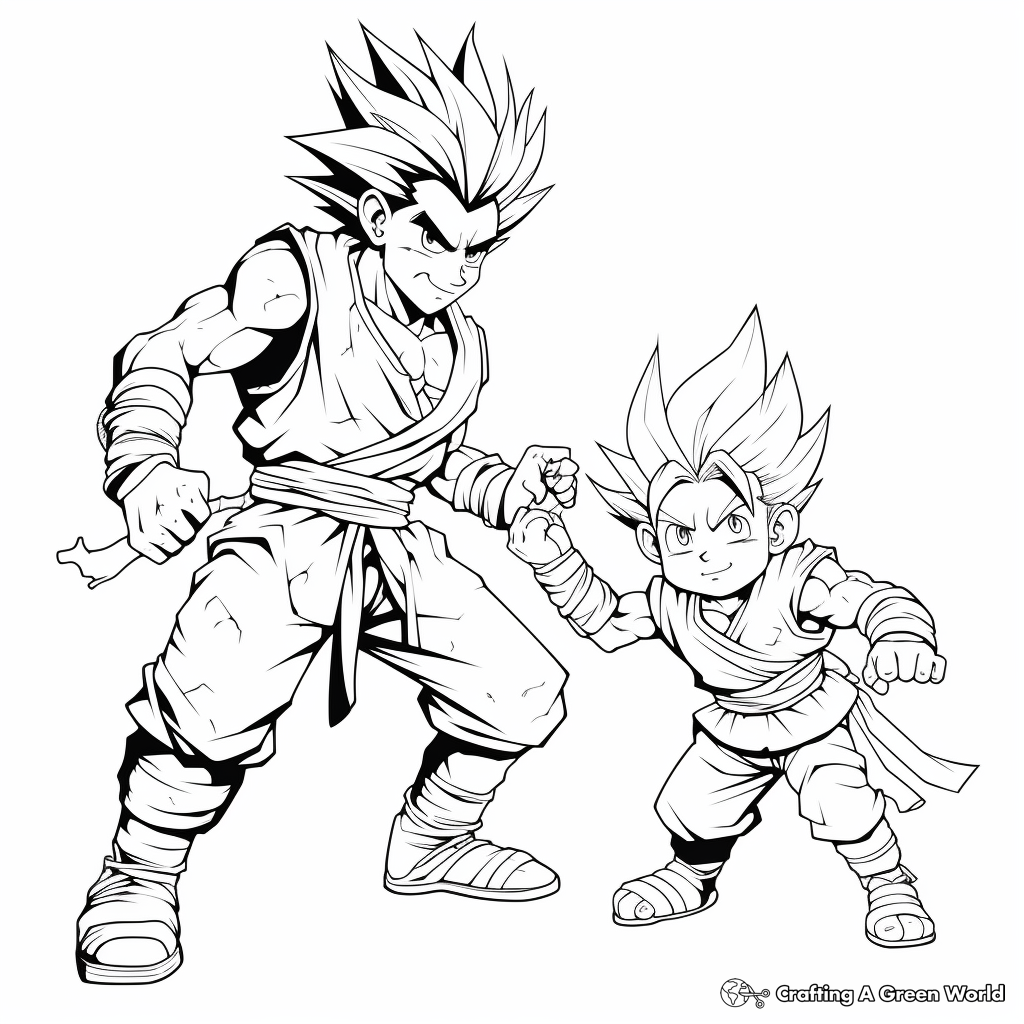 son goku coloring pages
