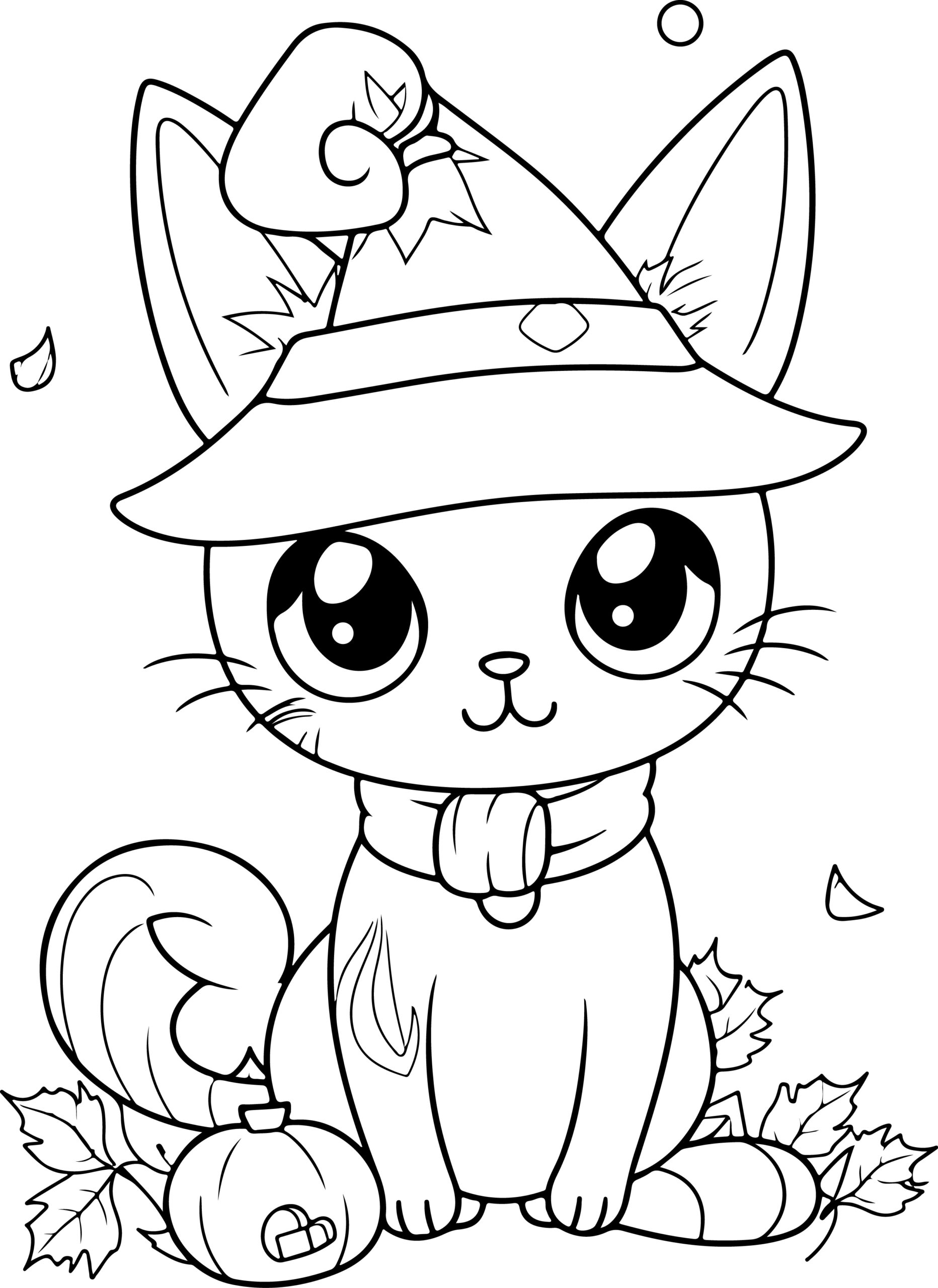 cat coloring book pages
