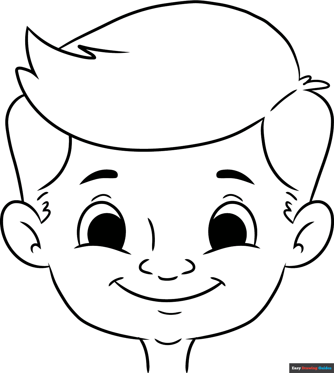 happy face coloring page
