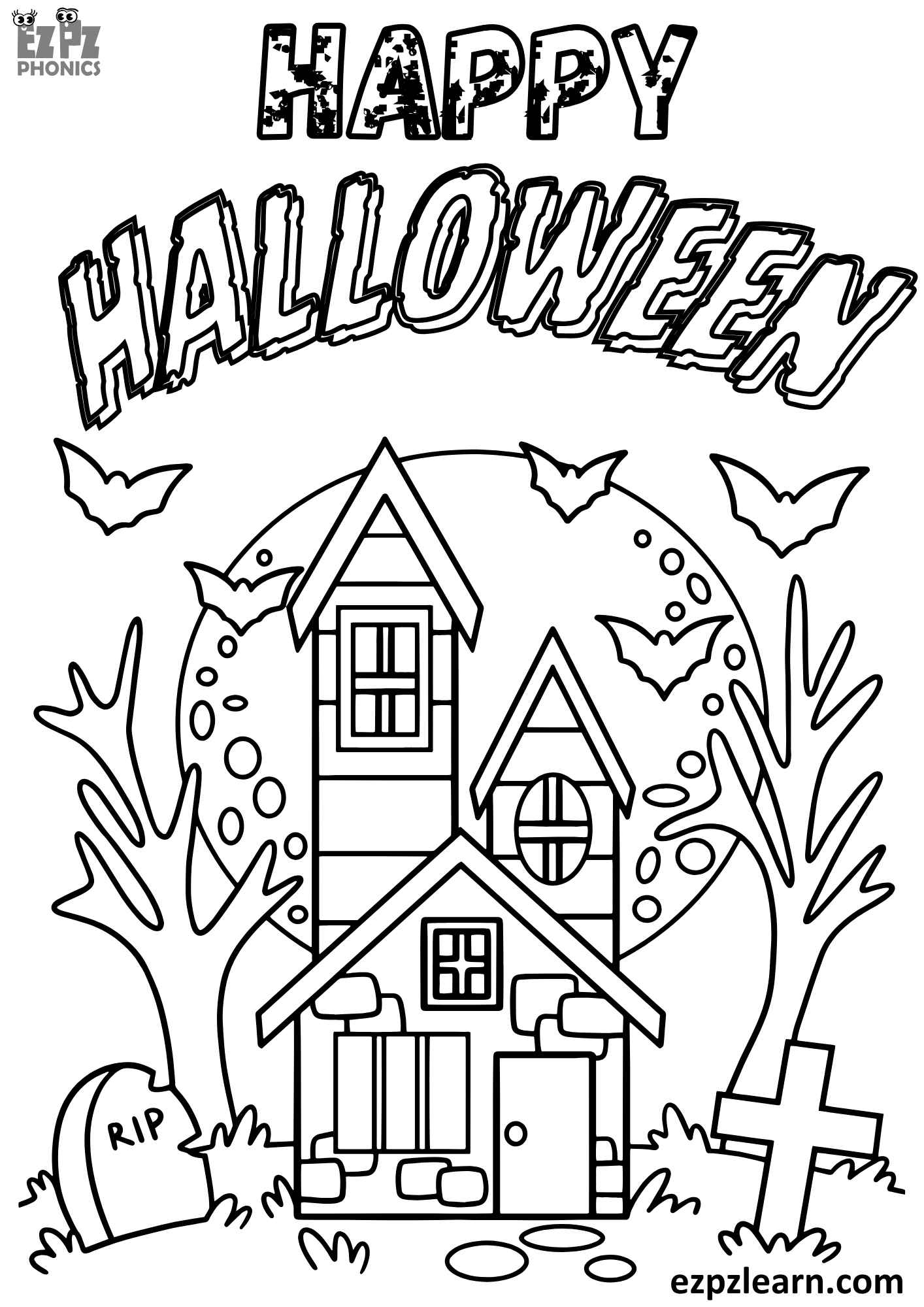 happy halloween coloring pages happy halloween coloring pages