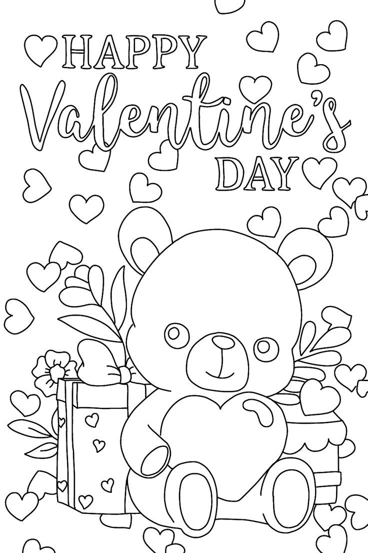 valentines day coloring pictures