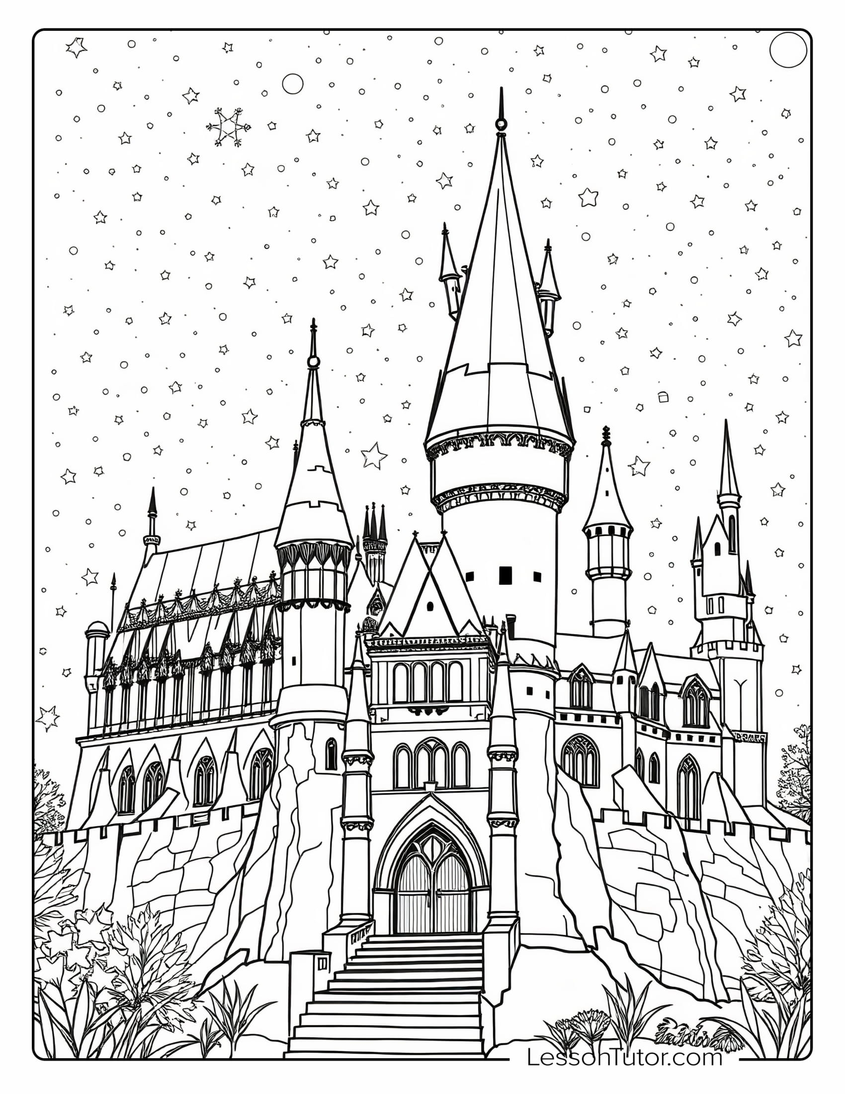 harry potter coloring page