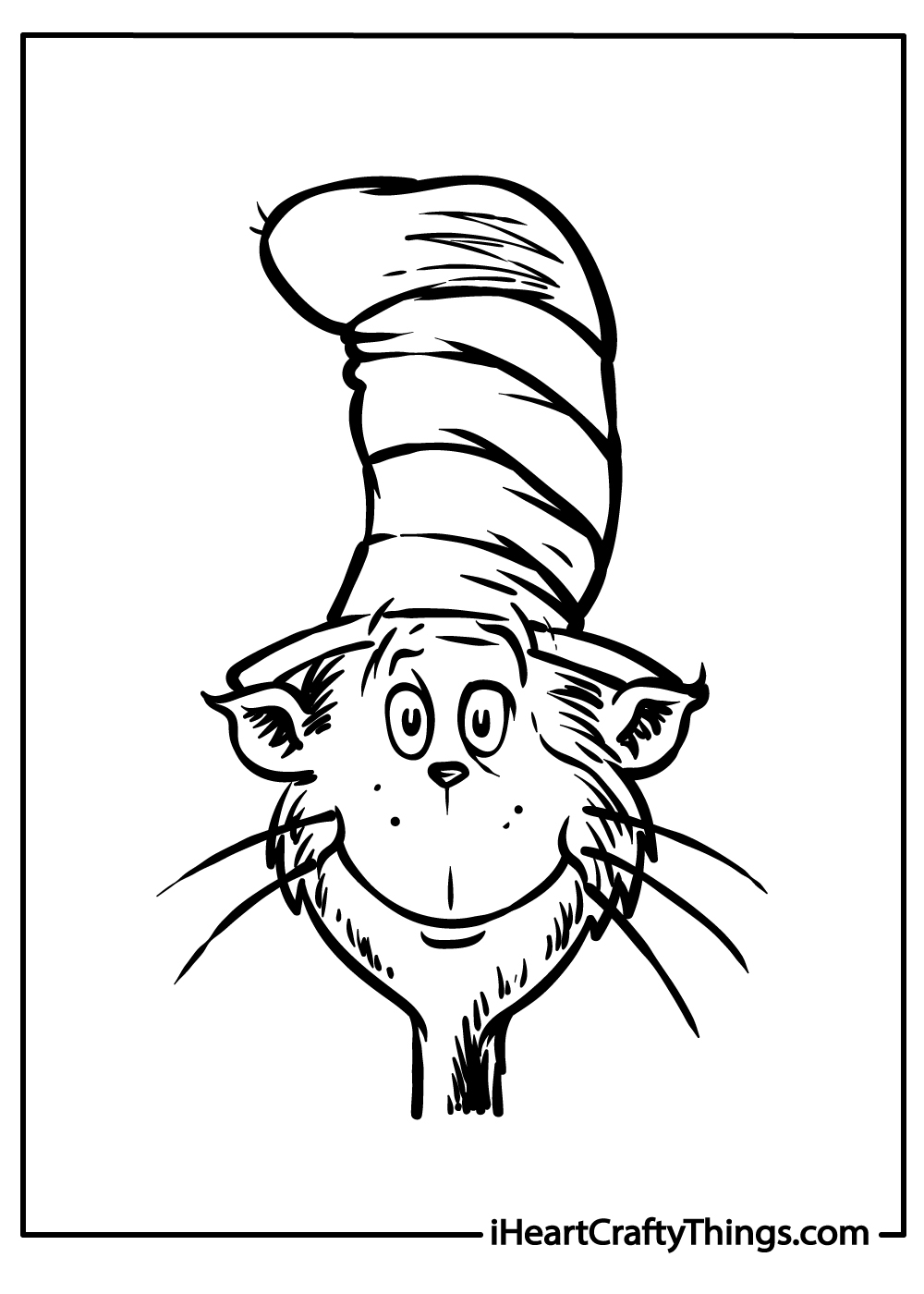Hat Coloring Pages Cat In The Hat Black Doctor Seuss Cat Free Printable Cat In The Hat Coloring The Cat In