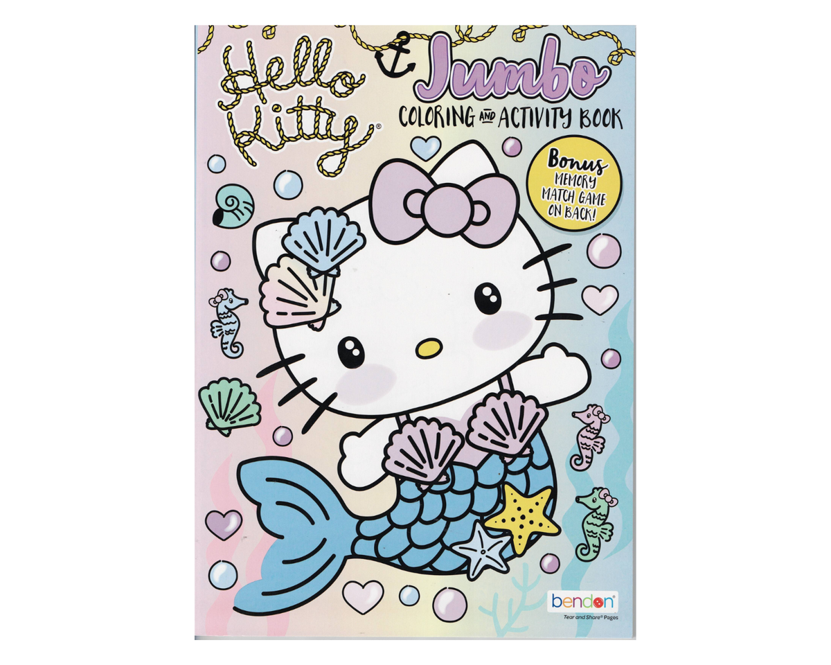 Hello Kitty Coloring Activity Book For Kids 80 Pages With Memory Game Bonus EBay