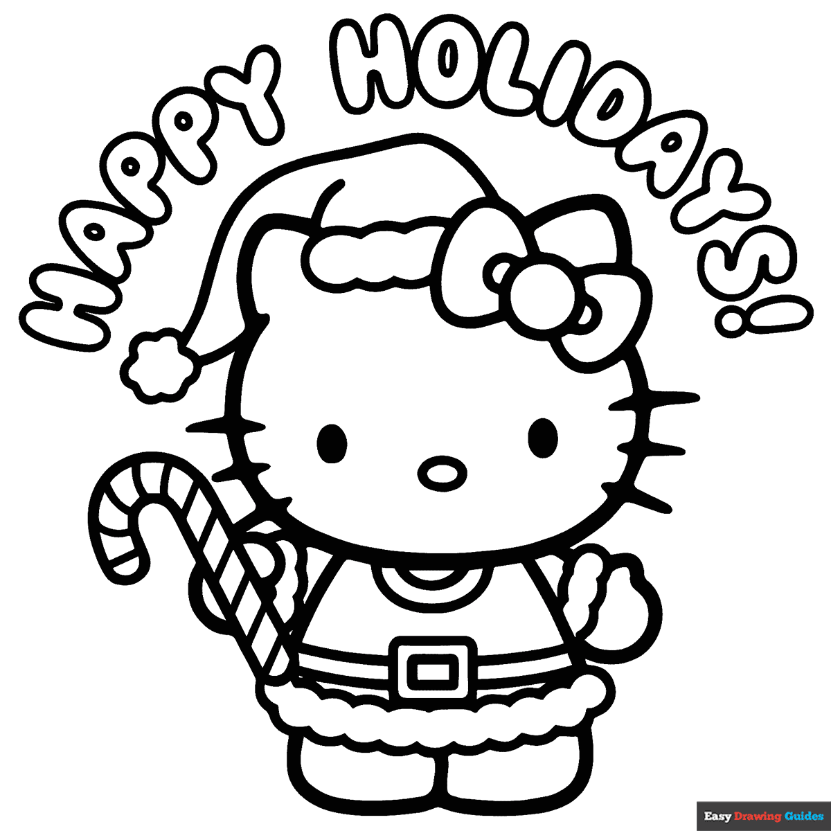 hello kitty coloring pages printable