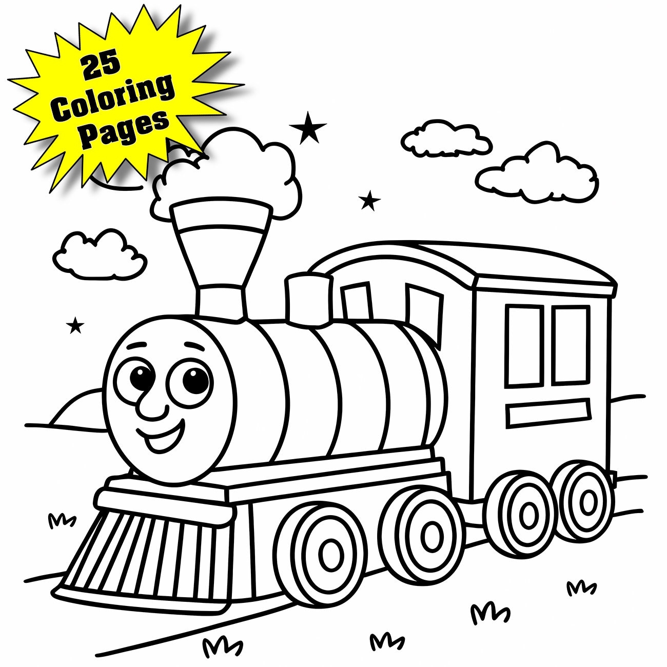 thomas the train coloring book