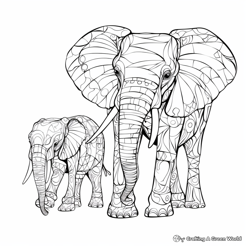 coloring pages of elephants