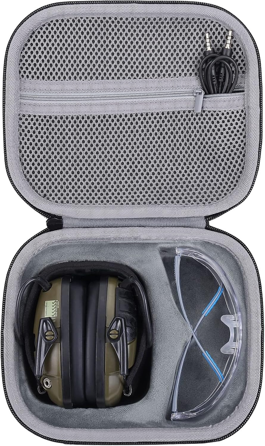 Hermitshell Hard Travel Case Hard Case For Howard Leight Impact Sport Sound Amplification Electronic Shooting Savior Equipment Apollo Electronic Earmuffs