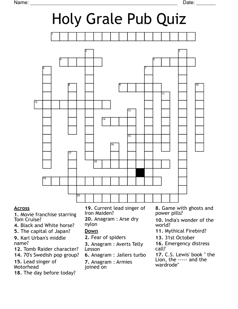 singer india crossword clue