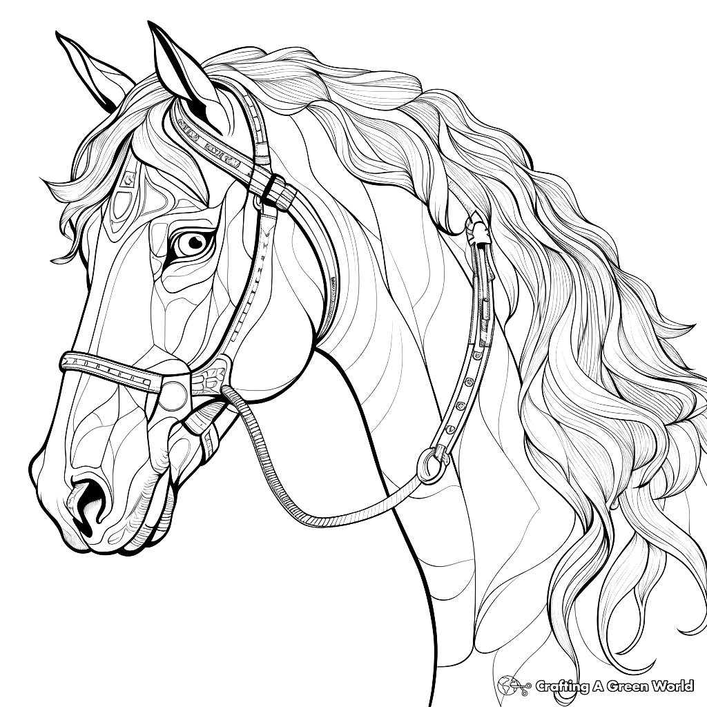 Horse Head Coloring Pages Free Printable Horse Head Coloring Pages Free Printable
