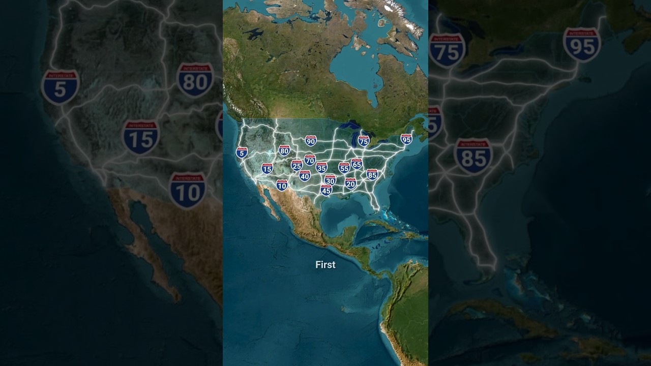 How Highways Are Numbered U S Interstate Highways YouTube