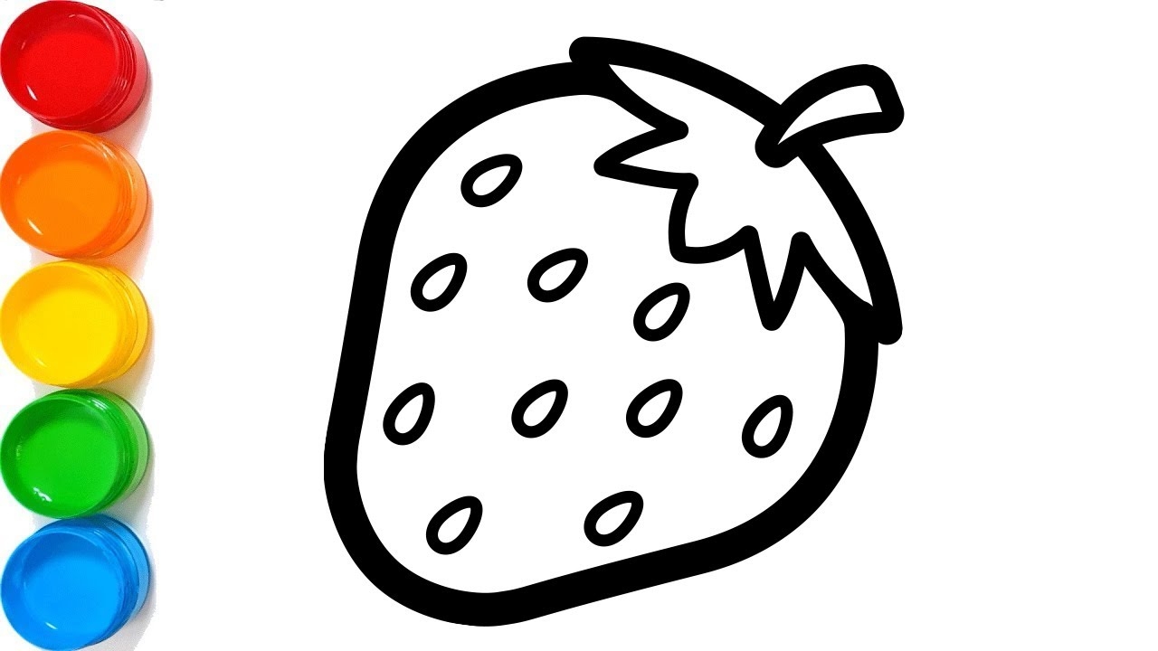 coloring pictures of strawberries