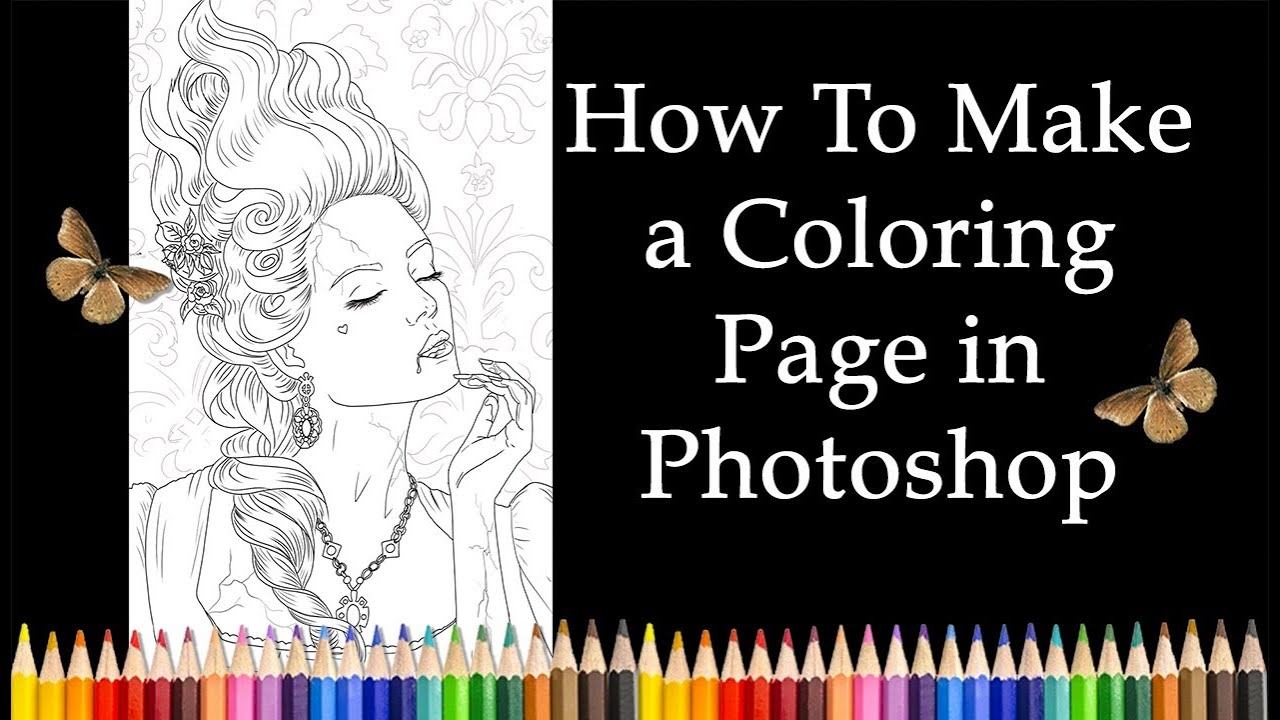 turn photo into coloring page
