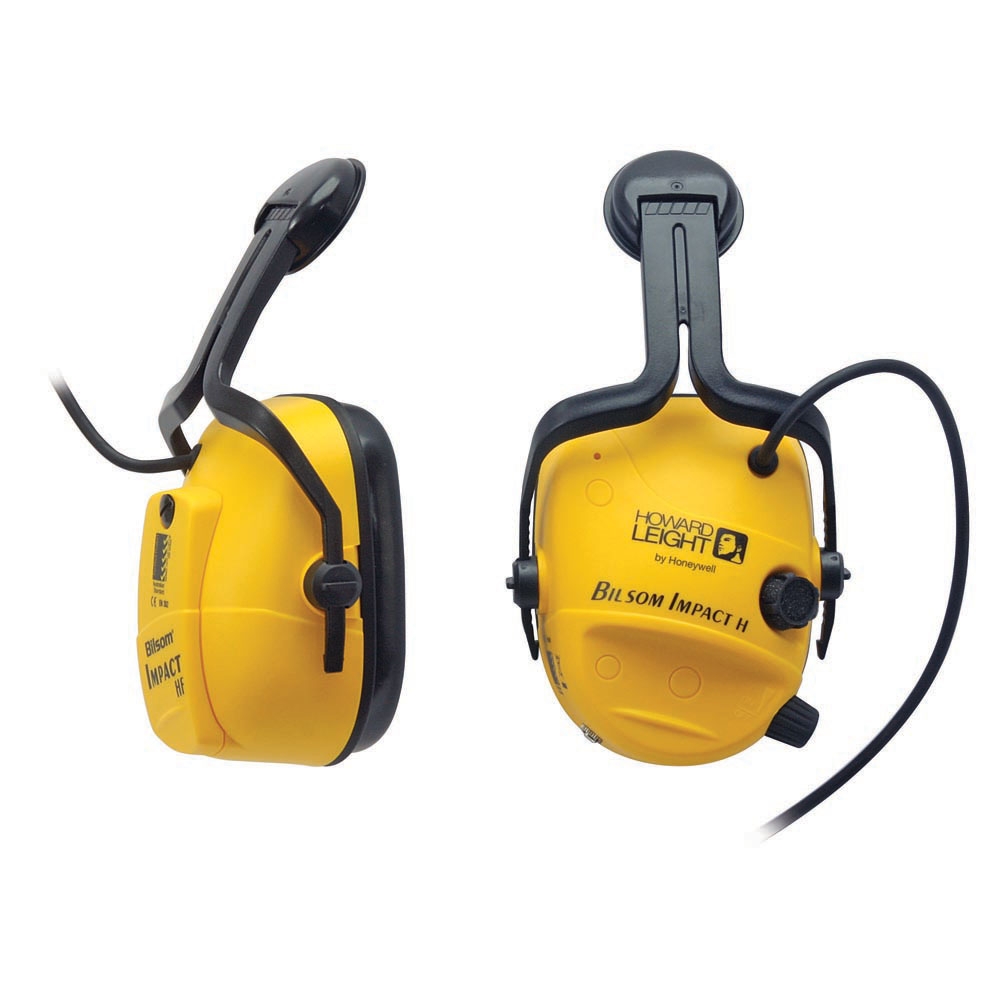 Howard Leight Impact Sound Amplification Hard Hat Electronic Earmuff