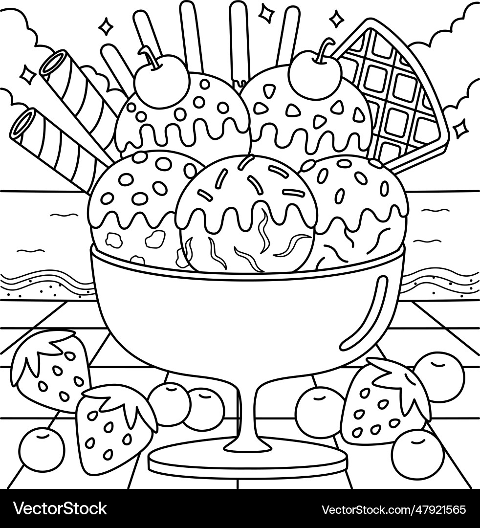 printable ice cream coloring pages