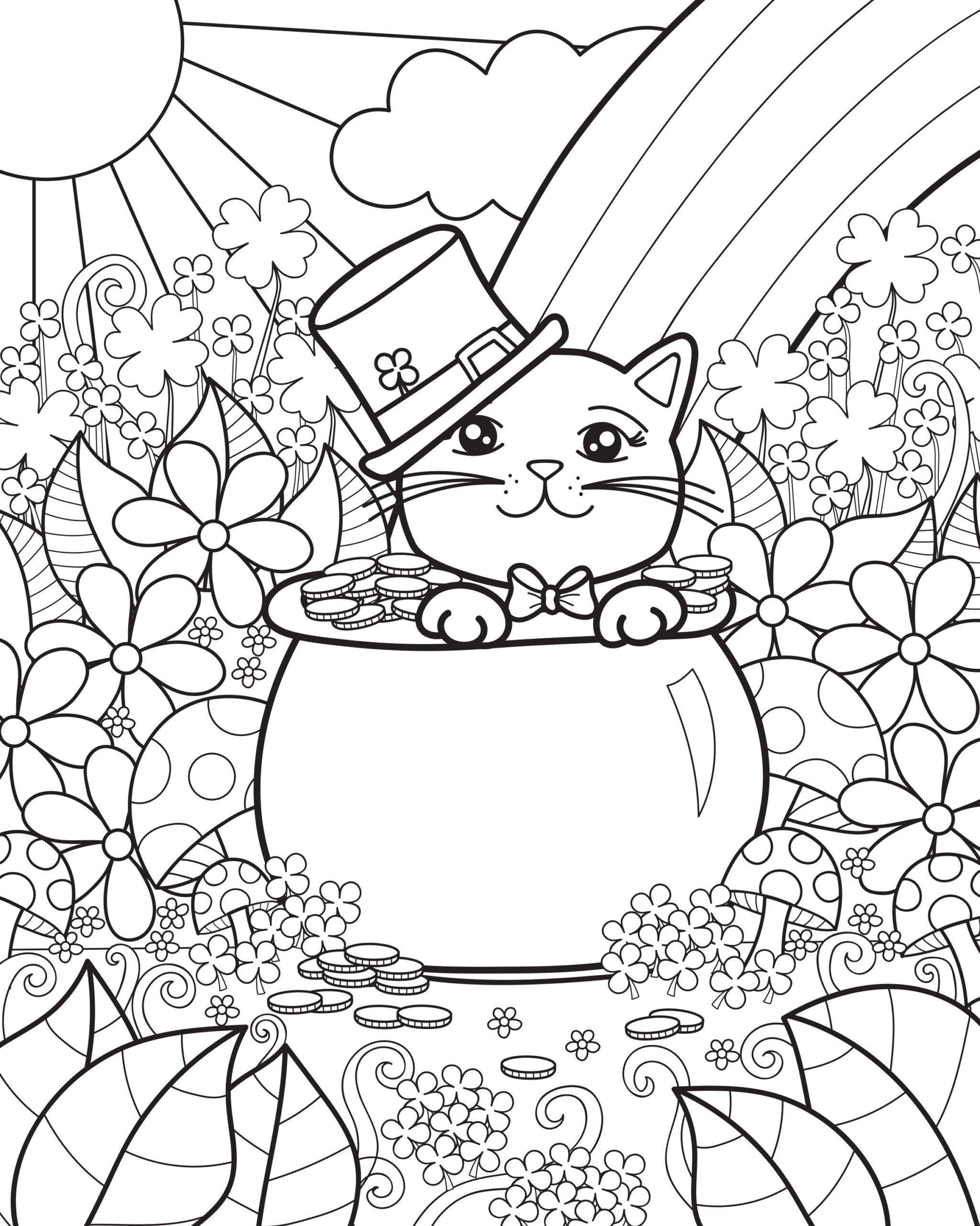 st patricks coloring pages