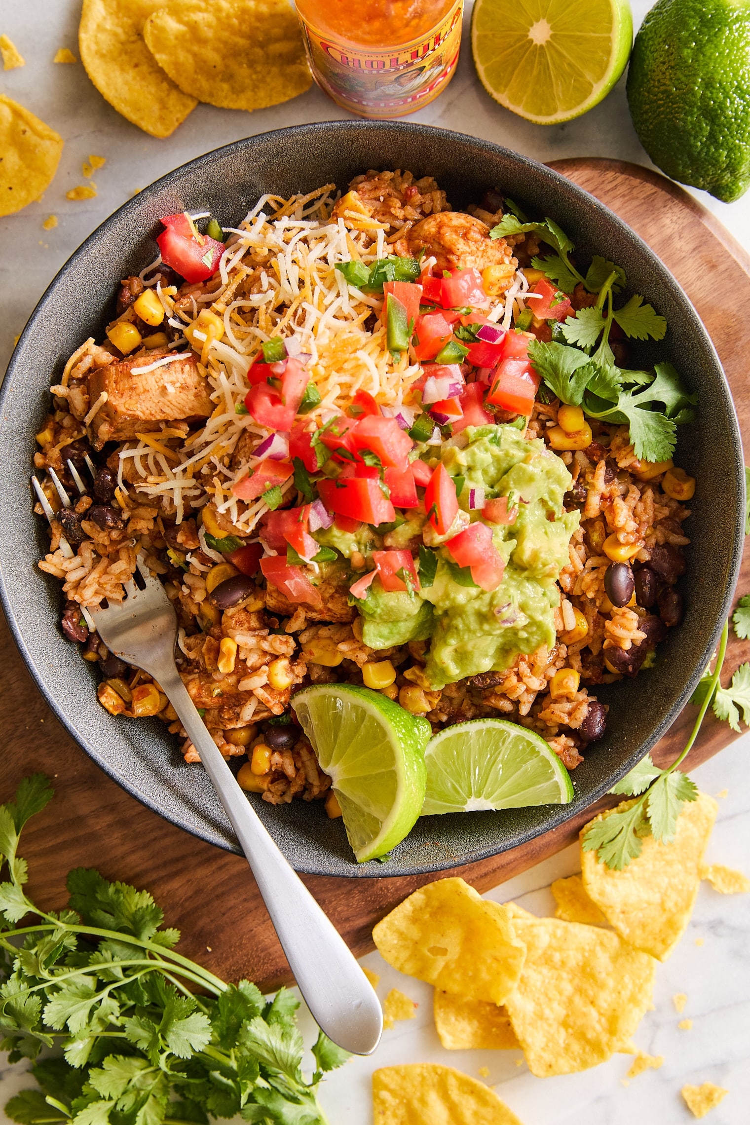 Instant Pot 20 Minute Chicken Burrito Bowls Damn Delicious