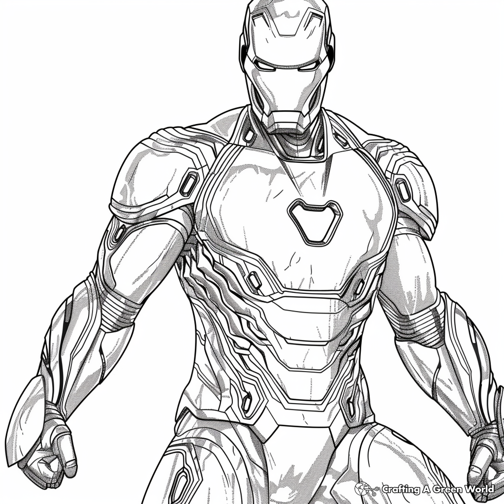 Iron Man Mark 85 Coloring Pages Free Printable 
