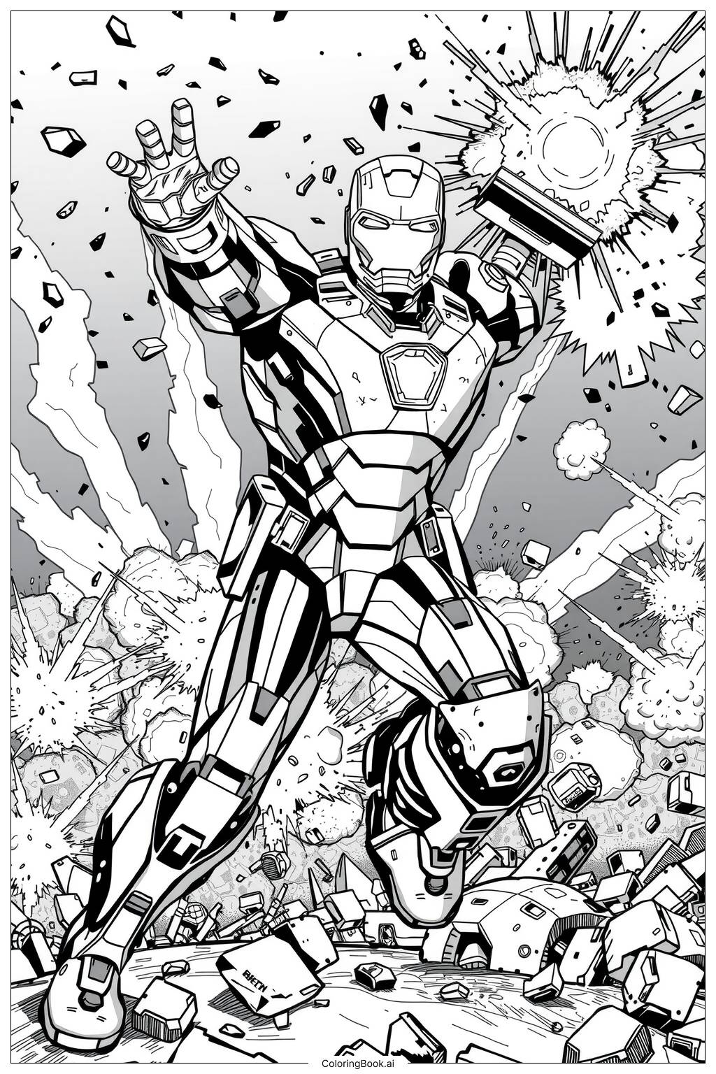 iron man coloring page