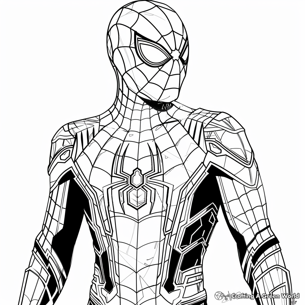 Iron Spider Coloring Pages Free Printable 