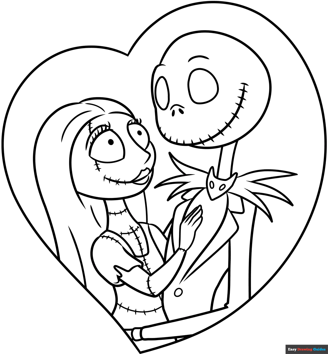 jack skellington coloring pages