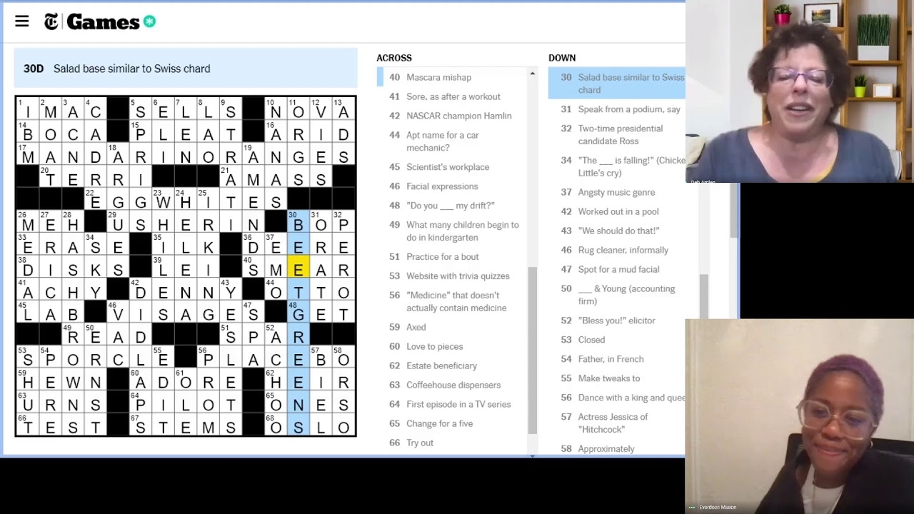 angsty music genre crossword clue
