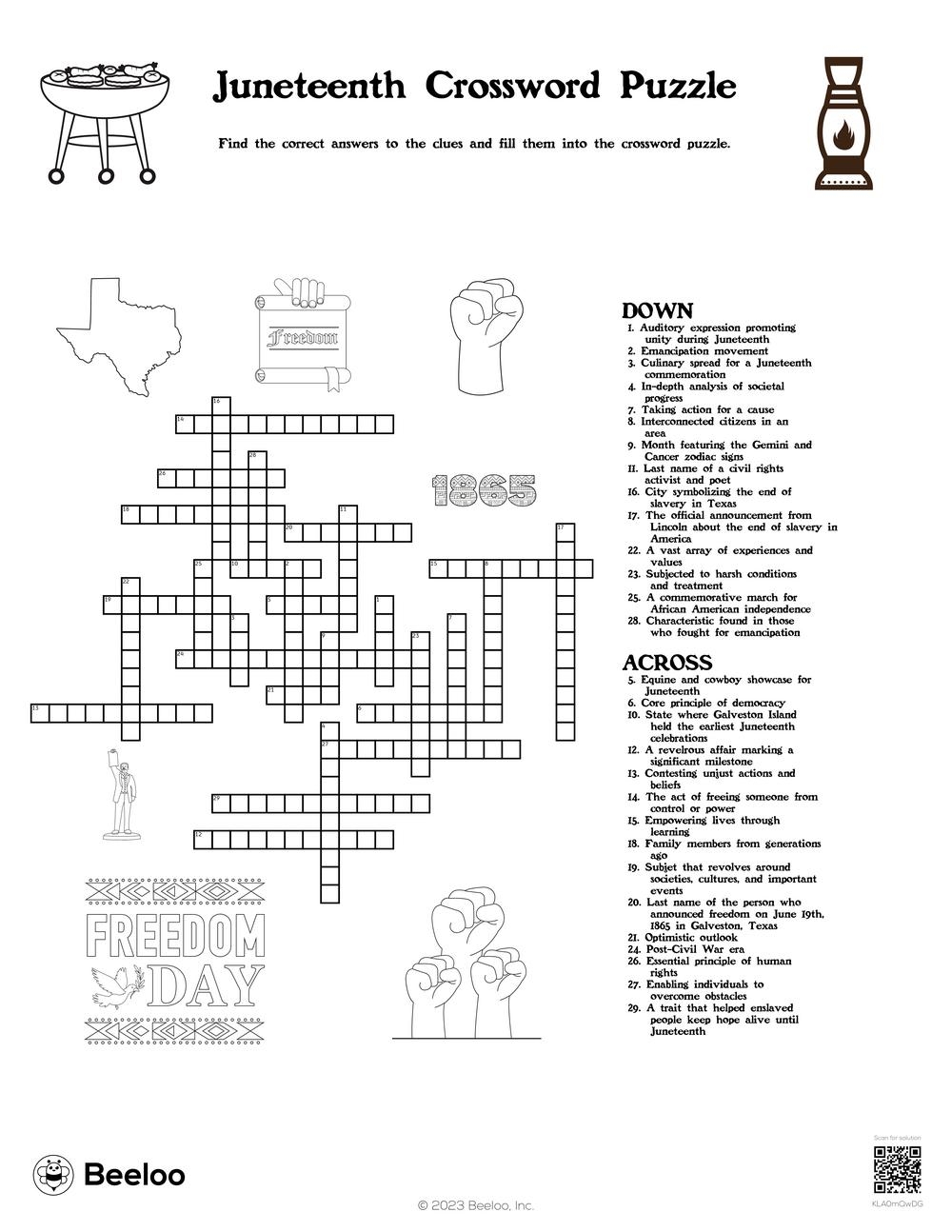those in spanish crossword