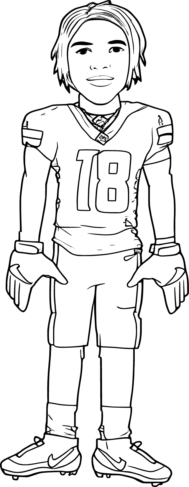 justin jefferson coloring pages