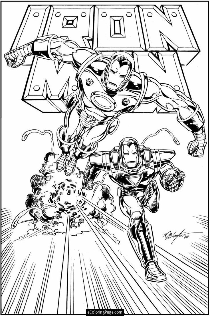 iron man coloring book