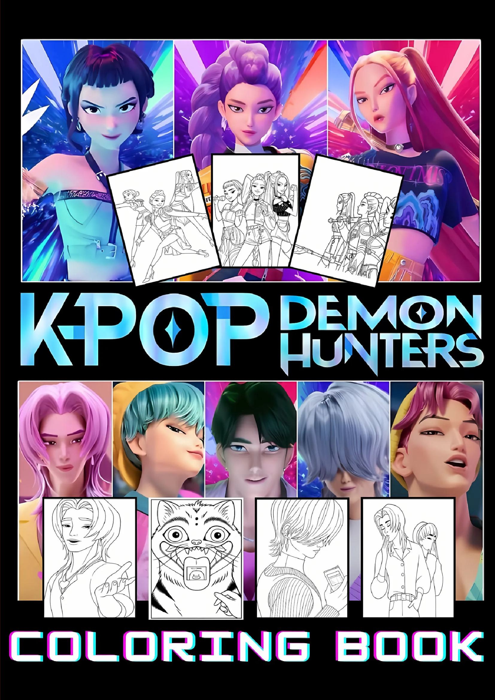Kpop Demon Hunter Coloring Book