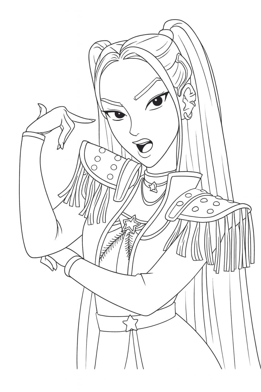KPop Demon Hunters Coloring Pages YouLoveIt